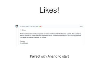 Likes!
Paired with Anand to start
 