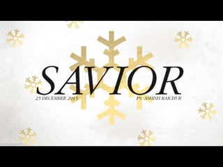 Christmas Message - Savior (A billionaire talks with God)
