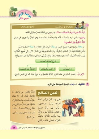 الوحَدْةَ الأولى 
مطابع روزاليو 6سف - الف €صل الدرا 6سى الأول 17 
الدر 6س الثانى 
 