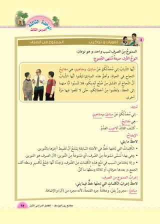 الوحَدْةَ الثالثة 
مطابع روزاليو 6سف - الف €صل الدرا 6سى الأول 63 
الدر Sس الثالث 
 