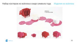 33
Набор костеров из войлока в виде символа года Изделия из войлока
GiftsPro.ru
 