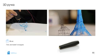 66
3D ручка
Гель застывает в воздухе.
GiftsPro.ru
50 шт.
 