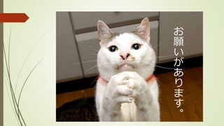 お
願
い
が
あ
り
ま
す
。
 