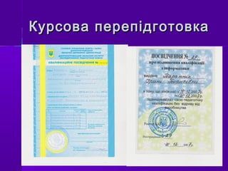 Курсова перепідготовкаКурсова перепідготовка
 