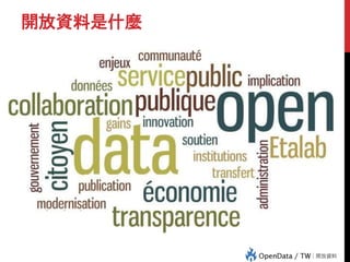 開放資料是什麼
 