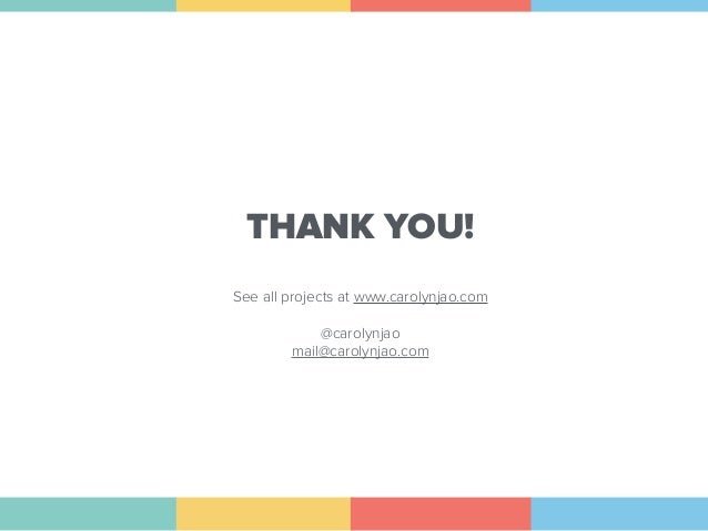 carolyn jao ux design portfolio thank you page design