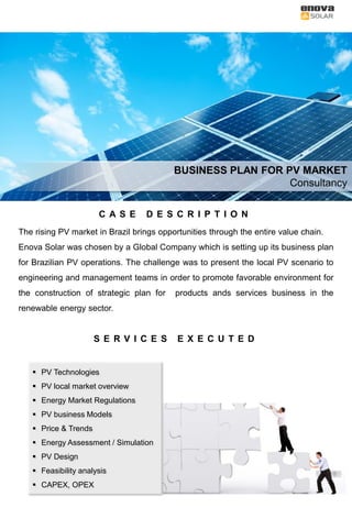 CONTEÚDOS
GRATUITOS
✓ E-books
• Conteúdos focados em problemas cotidianos do mercado
fotovoltaico.
✓ Artigos
• Conteúdos técnicos e estratégicos para quem busca
entender meias de engenharia e empreendedorismo.
✓ Planejamento
• Conteúdos direcionados para os empreendedores e
desenvolvedores que precisam estabelecer e melhorar
seus processos.
✓ Checklist
• Conteúdos didáticos para processos em empresas e
projetos.
✓ Pesquisas
• Elaboração e divulgação de dados de mercado referentes
as pesquisas realizadas no setor.
 