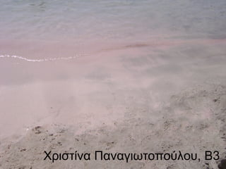 Χριστίνα Παναγιωτοπούλου, Β3
 