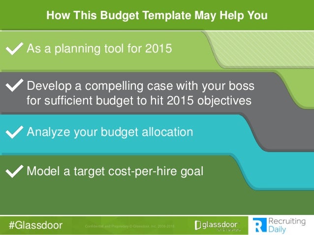 glassdoor recruiting budget revealed how we built our 2014 budget recruiter daily planner template