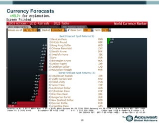 26
Currency Forecasts
 
