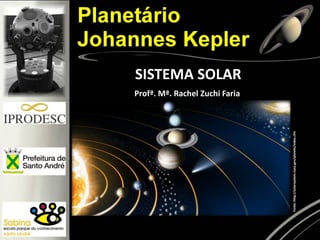 SISTEMA SOLAR
Fonte:http://solarsystem.nasa.gov/planets/index.cfm
Profª. Mª. Rachel Zuchi Faria
 
