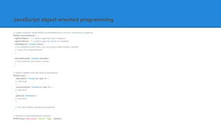 JavsScript OOP | PPTX | Programming Languages | Computing