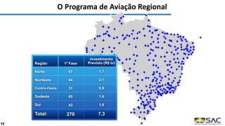 O Programa de Aviação Regional
13
 