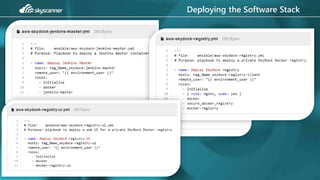 Deploying the Software Stack
 