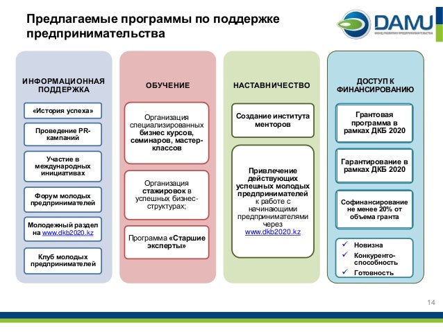 Грант молодежное предпринимательство