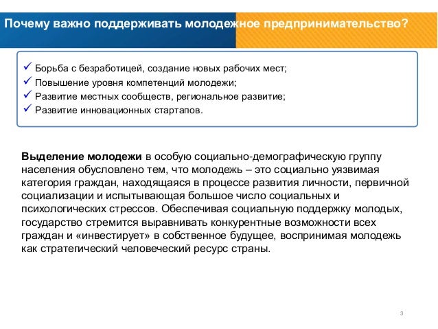Грант молодежное предпринимательство