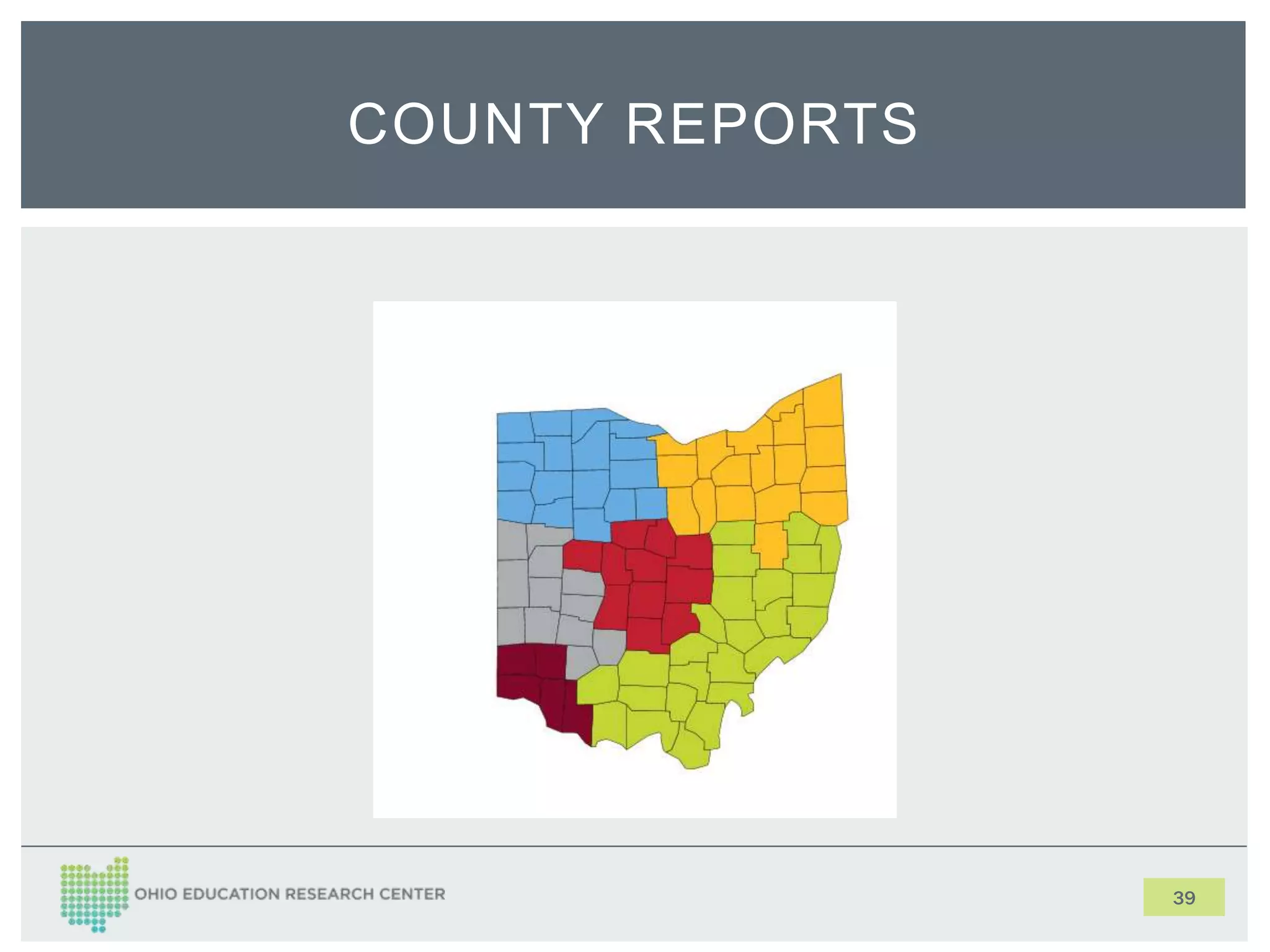 39
COUNTY REPORTS
 