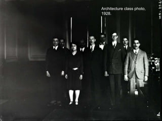 Architecture class photo,
1928.
 