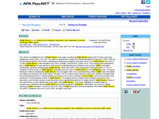 Запись из PsycArticles
 