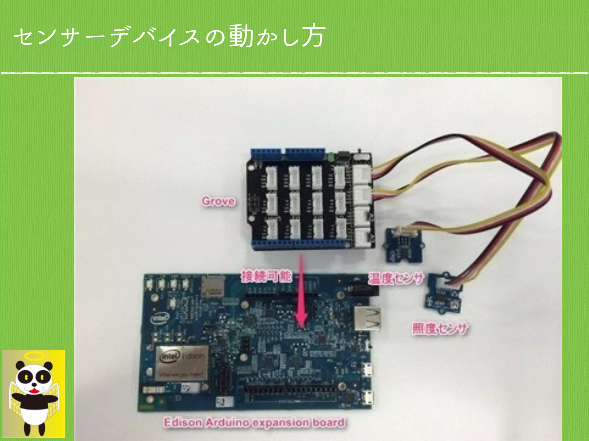 センサーデバイスの動かし方
 