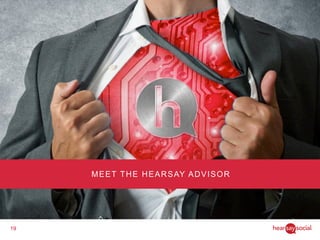 19
MEET THE HEARSAY ADVISOR
 