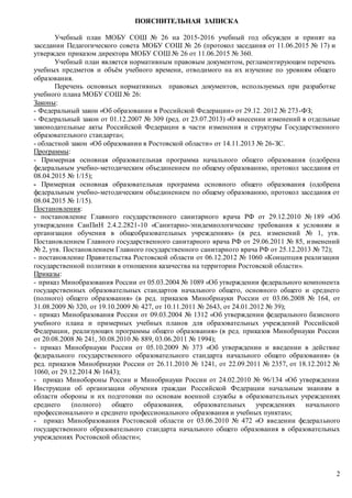 Учебный План 2015 Год | PDF