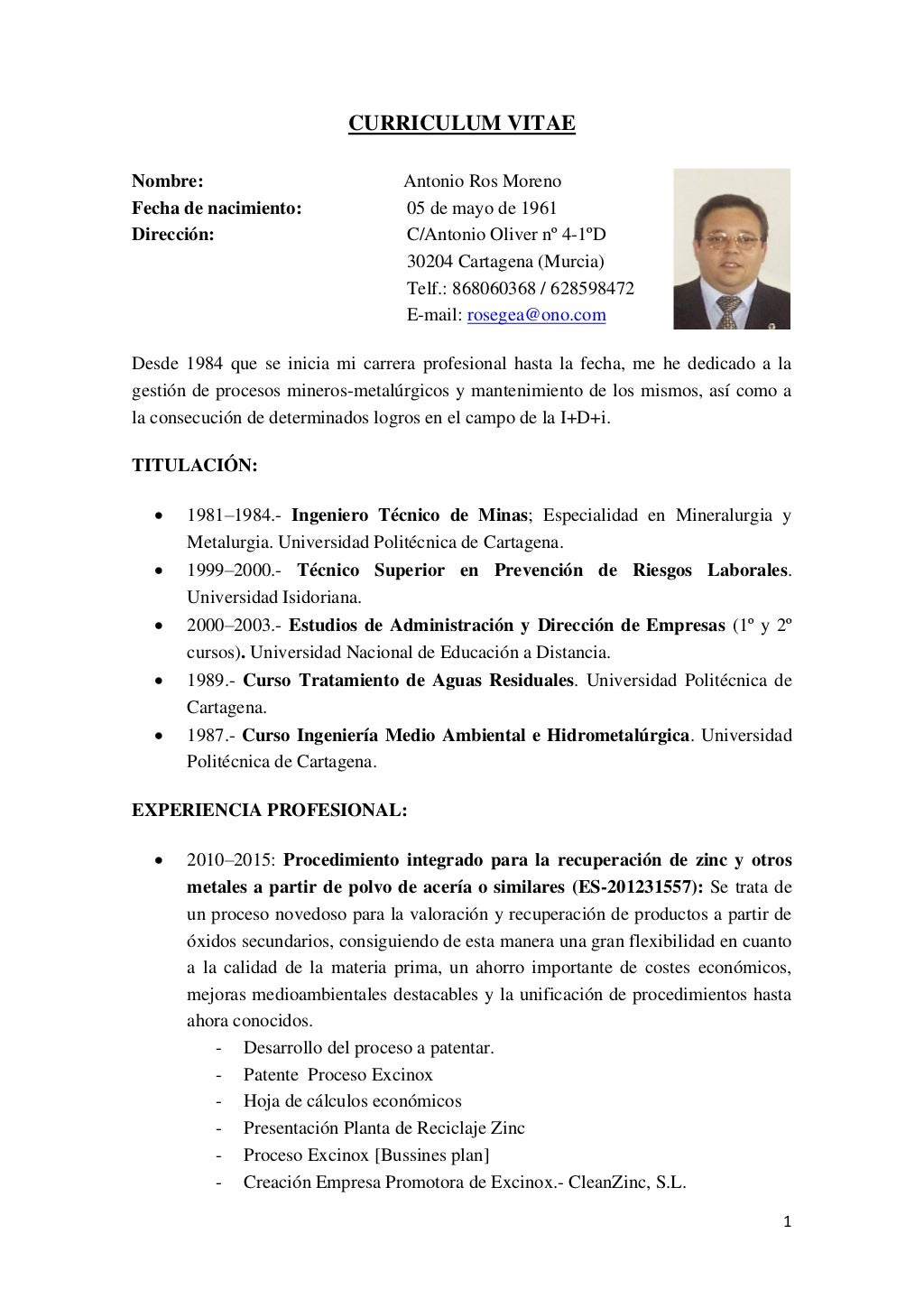 CURRICULUM VITAE
