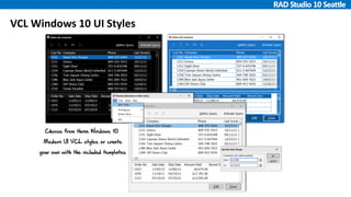 VCL Windows 10 UI Styles
 