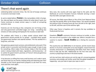 13www.IceCapAssetManagement.com
There’s that word again
October 2015 Collision
celebrating better economic times. Yet, the...
