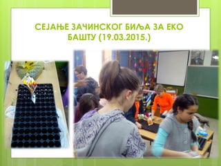 СЕЈАЊЕ ЗАЧИНСКОГ БИЉА ЗА ЕКО
БАШТУ (19.03.2015.)
 