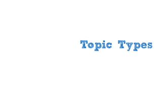 Topic Types
 