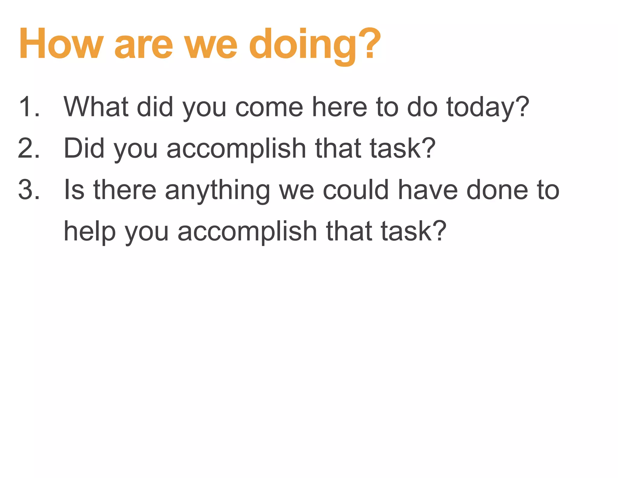 Another example:
Marketing / Search team wants to know:
 