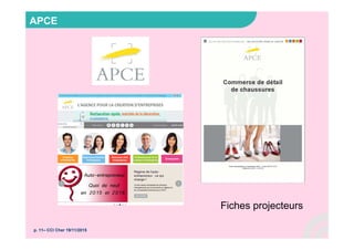 APCE
p. 11– CCI Cher 19/11/2015
Fiches projecteurs
 