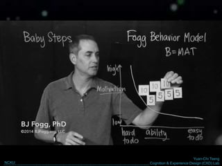 Yuan-Chi Tseng
Cognition & Experience Design (CXD) LabNCKU
 