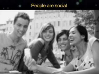 Yuan-Chi Tseng
Cognition & Experience Design (CXD) LabNCKU
People are social
 