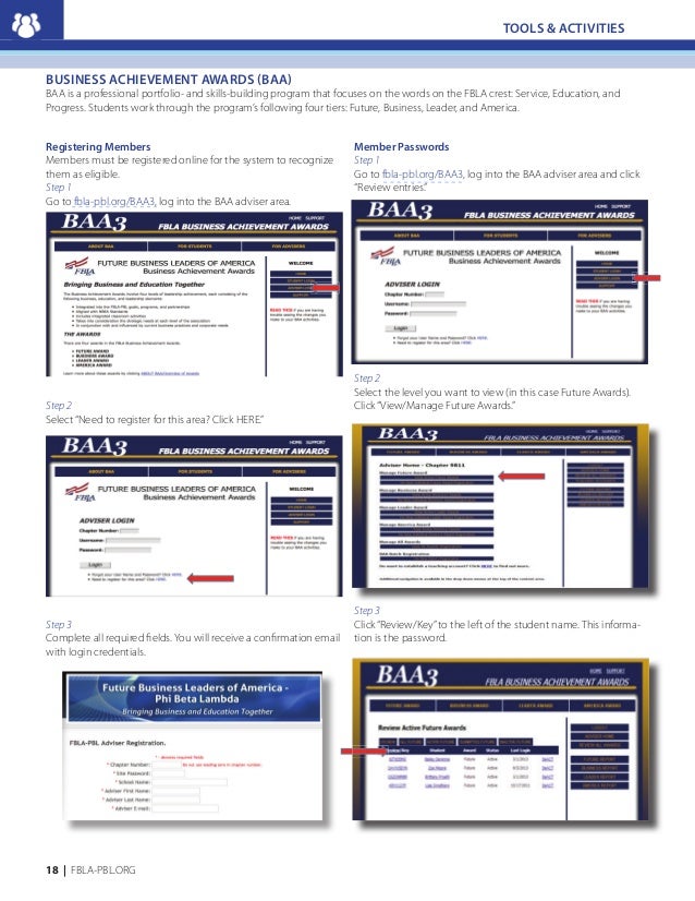 Ama Sponsors What Program Fbla Competitive Events