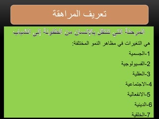 المراهقة | PPT