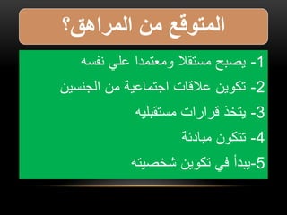 المراهقة
