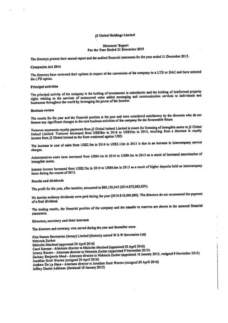 J2 Global Holdings 2015 Financials