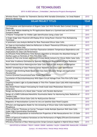 2015 2016 ieee embedded project titles | PDF