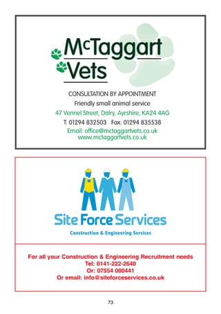 73
For all your Construction & Engineering Recruitment needs
Tel: 0141-222-2640
Or: 07554 000441
Or email: info@siteforceservices.co.uk
 