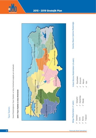 TaşraTeşkilatı;
Şekil2TaşraTeşkilatıveSatışHinterlantı
İstanbulBasımİşletmeMüdürlüğü
İstanbul
İzmir
Bursa
Trabzon
İrtibatBürosuMüdürlükleri(4adet);
Diyarbakır
Erzurum
Mersin
Van
BölgeMüdürlükleri(7adet);
Eskişehir
Gaziantep
Elazığ
TaşraTeşkilatı;
Şekil2TaşraTeşkilatıveSatışHinterlantı
İstanbulBasımİşletmeMüdürlüğüİrtibatBürosuMüdürlükleri(4adet);BölgeMüdürlükleri(7adet);
TaşraTeşkilatı;
GenelMüdürlüğümüzTaşraTeşkilatıveSatışHinterlandıaşağıdayeralmaktadır.
Şekil2TaşraTeşkilatıveSatışHinterlandıŞekil2TaşraTeşkilatıveSatışHinterlandı
2015 - 2019 Stratejik Plan
“Kamuda Akıllı Satınalma”22
 