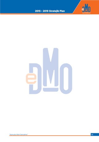 2015 - 2019 Stratejik Plan
“Kamuda Akıllı Satınalma” 63
 