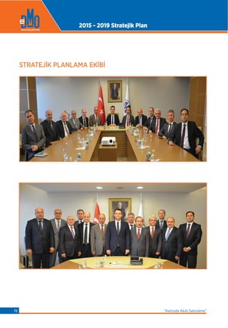 STRATEJİK PLANLAMA EKİBİSTRATEJİK PLANLAMA EKİBİ
2015 - 2019 Stratejik Plan
“Kamuda Akıllı Satınalma”72
 