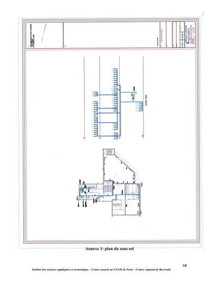 68
Institut des sciences appliquées et économique – Centre associé au CNAM de Paris – Centre régional de Beyrouth
Annexe 1: plan du sous sol
 