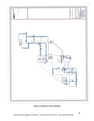 69
Institut des sciences appliquées et économique – Centre associé au CNAM de Paris – Centre régional de Beyrouth
Annexe 2: plan du rez-de chaussée
 
