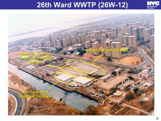 26th Ward WWTP (26W-12)
9
z
26W-12: Step Feed BNR26W-12: Step Feed BNR
Separate CentrateSeparate Centrate
Treatment + Inte...