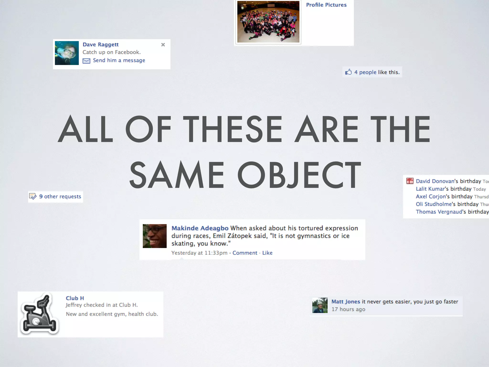 ALL OF THESE ARE THE
SAME OBJECT
 