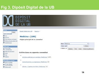 Fig 3. Dipòsit Digital de la UB
14
 