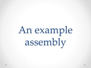 An example
assembly
 